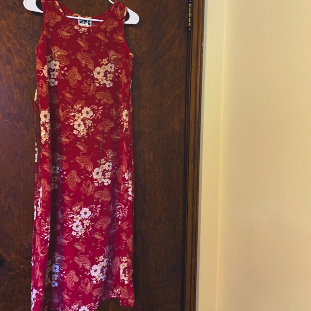 Paisley and Floral Midi Dress